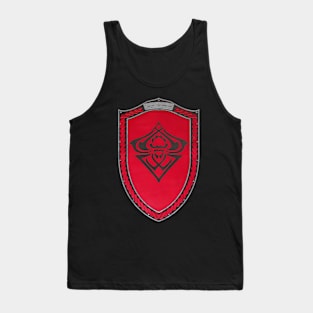 Spider Sigil Black (Shield Red Celtic Rope moonsilver rims Red Core) Tank Top
